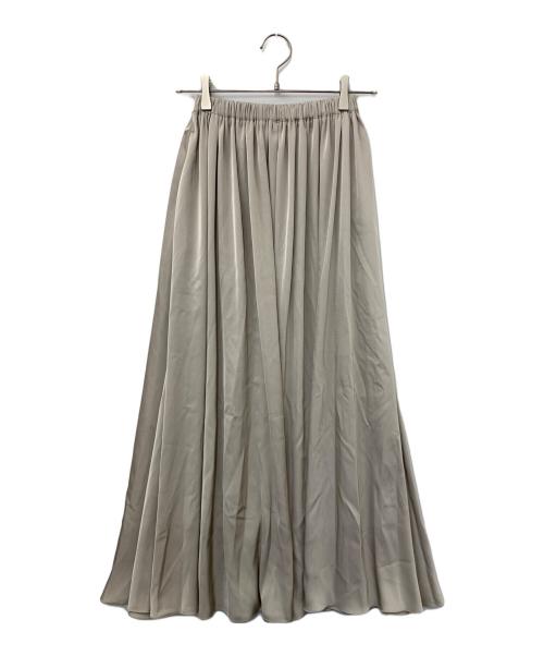 Plage（プラージュ）Plage (プラージュ) dull satin gather スカート グレー サイズ:36の古着・服飾アイテム