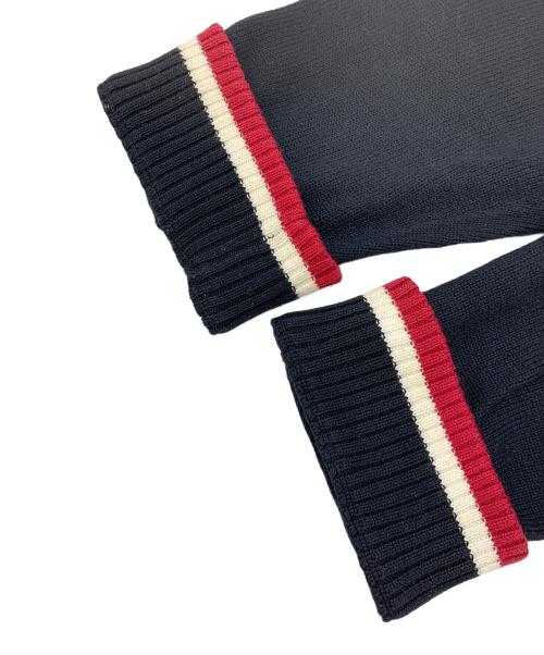BURBERRY BLACK LABEL（バーバリーブラックレーベル）BURBERRY BLACK LABEL (バーバリーブラックレーベル) ニットジャケット ブラック×レッド サイズ:3の古着・服飾アイテム