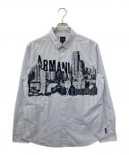 ARMANI EXCHANGEアルマーニ エクスチェンジ）の古着「長袖シャツ」｜ブルー