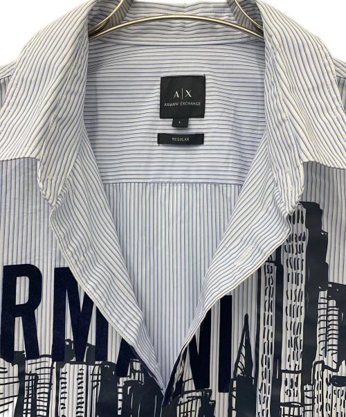 ARMANI EXCHANGE（アルマーニ エクスチェンジ）ARMANI EXCHANGE (アルマーニ エクスチェンジ) 長袖シャツ ブルー サイズ:Lの古着・服飾アイテム