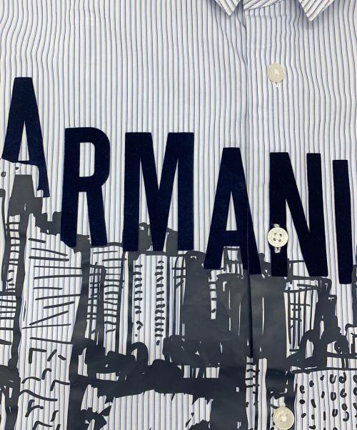 ARMANI EXCHANGE（アルマーニ エクスチェンジ）ARMANI EXCHANGE (アルマーニ エクスチェンジ) 長袖シャツ ブルー サイズ:Lの古着・服飾アイテム