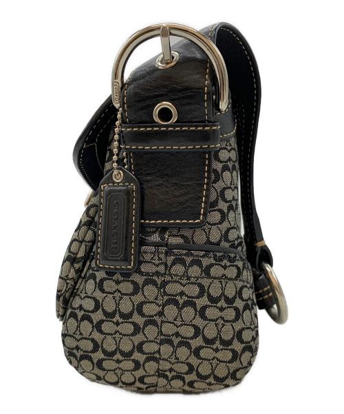 COACH（コーチ）COACH (コーチ) ショルダーバッグ ブラック×グレーの古着・服飾アイテム