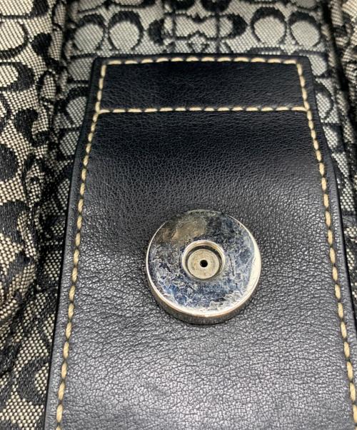 COACH（コーチ）COACH (コーチ) ショルダーバッグ ブラック×グレーの古着・服飾アイテム