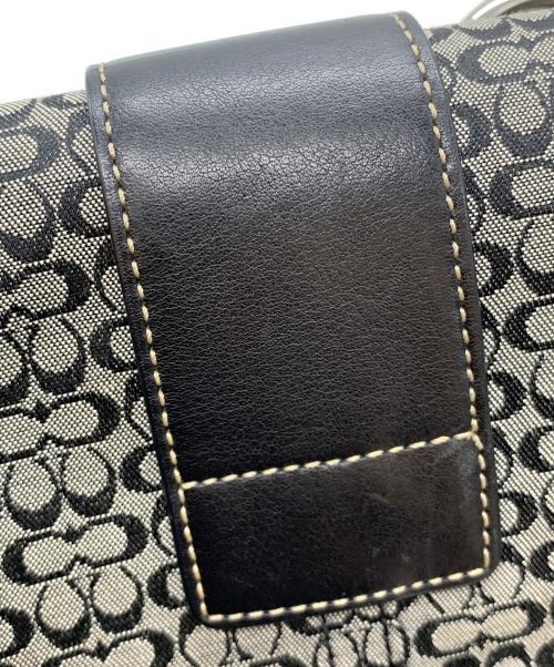 COACH（コーチ）COACH (コーチ) ショルダーバッグ ブラック×グレーの古着・服飾アイテム