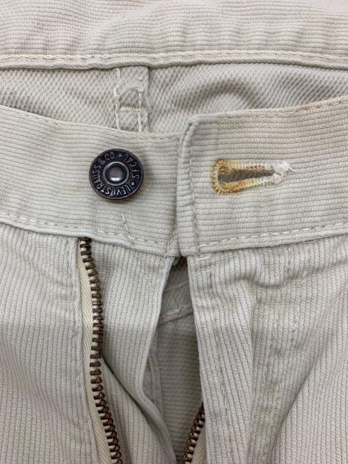 LEVI'S（リーバイス）LEVI'S (リーバイス) 70's ピケパンツ アイボリー サイズ:不明(※平置き38cm)の古着・服飾アイテム