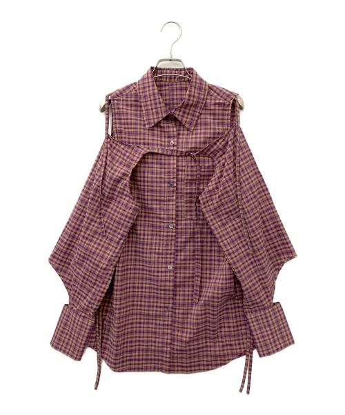 MAISON SPECIAL（メゾンスペシャル）MAISON SPECIAL (メゾンスペシャル) マルチウェイレイヤードシャツ パープル サイズ:FREEの古着・服飾アイテム