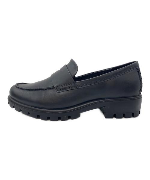 ECCO（エコー）ECCO (エコー) MOC-TOE PENNY LOAFER ブラック サイズ:24の古着・服飾アイテム