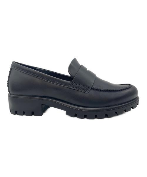 ECCO（エコー）ECCO (エコー) MOC-TOE PENNY LOAFER ブラック サイズ:24の古着・服飾アイテム