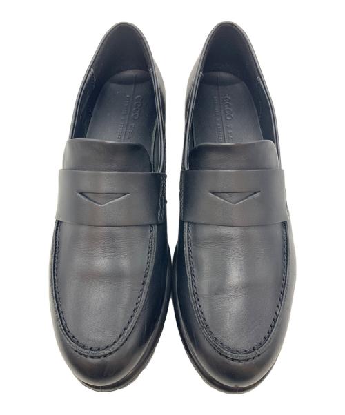 ECCO（エコー）ECCO (エコー) MOC-TOE PENNY LOAFER ブラック サイズ:24の古着・服飾アイテム
