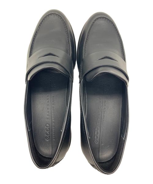 ECCO（エコー）ECCO (エコー) MOC-TOE PENNY LOAFER ブラック サイズ:24の古着・服飾アイテム