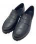 ECCO（エコー）の古着「MOC-TOE PENNY LOAFER」｜ブラック