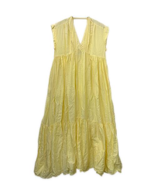 enrica（エンリカ）enrica (エンリカ) ノースリーブ・キャミソールワンピース イエロー サイズ:FREEの古着・服飾アイテム