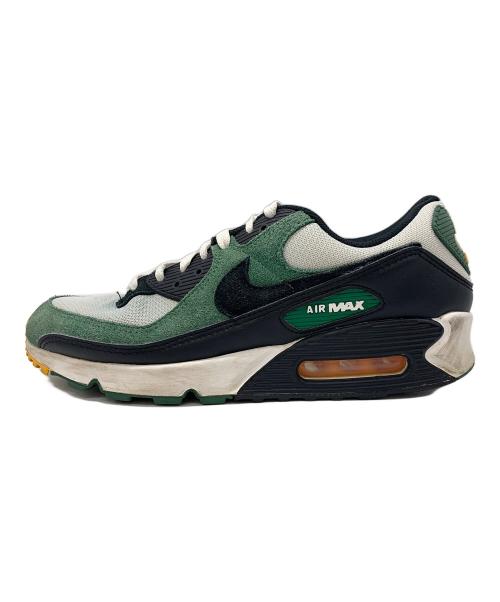 NIKE（ナイキ）NIKE (ナイキ) AIR MAX 90 pure platinum/black ホワイト×グリーン サイズ:28の古着・服飾アイテム