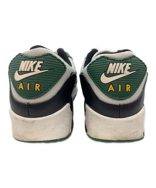 NIKE（ナイキ）NIKE (ナイキ) AIR MAX 90 pure platinum/black ホワイト×グリーン サイズ:28の古着・服飾アイテム
