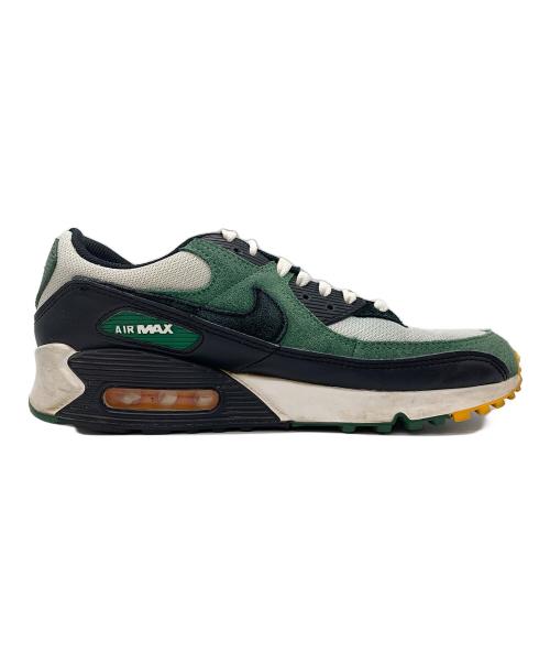 NIKE（ナイキ）NIKE (ナイキ) AIR MAX 90 pure platinum/black ホワイト×グリーン サイズ:28の古着・服飾アイテム