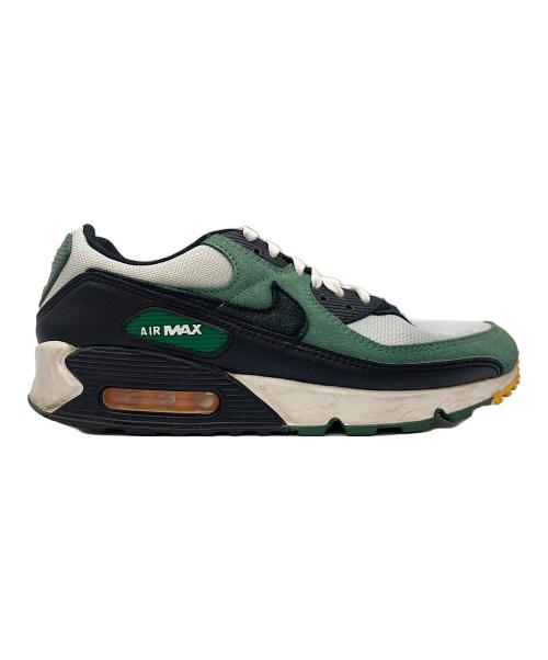 NIKE（ナイキ）NIKE (ナイキ) AIR MAX 90 pure platinum/black ホワイト×グリーン サイズ:28の古着・服飾アイテム