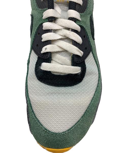 NIKE（ナイキ）NIKE (ナイキ) AIR MAX 90 pure platinum/black ホワイト×グリーン サイズ:28の古着・服飾アイテム
