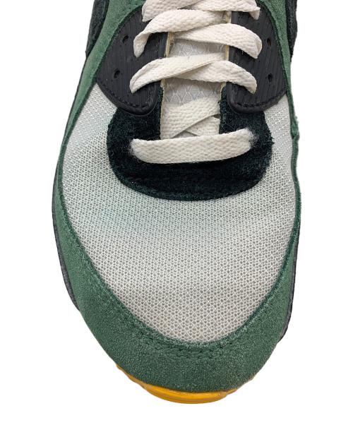 NIKE（ナイキ）NIKE (ナイキ) AIR MAX 90 pure platinum/black ホワイト×グリーン サイズ:28の古着・服飾アイテム