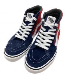 VANS×SUPREME（ヴァンズ×シュプリーム）の古着「Sk8-Hi Supreme Diamond Plate」｜ネイビー×レッド