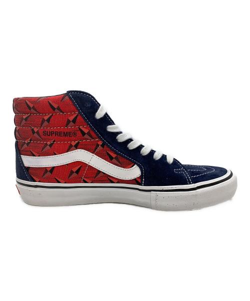 VANS（ヴァンズ）VANS (ヴァンズ) Supreme (シュプリーム) Sk8-Hi Supreme Diamond Plate ネイビー×レッド サイズ:26.5の古着・服飾アイテム
