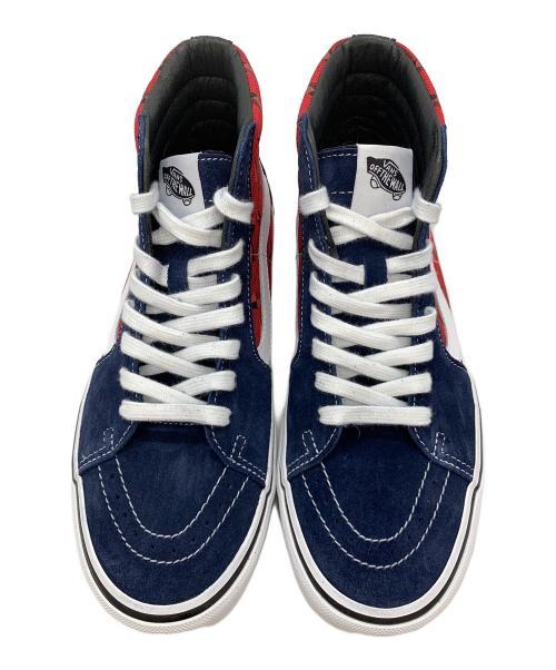 VANS（ヴァンズ）VANS (ヴァンズ) Supreme (シュプリーム) Sk8-Hi Supreme Diamond Plate ネイビー×レッド サイズ:26.5の古着・服飾アイテム