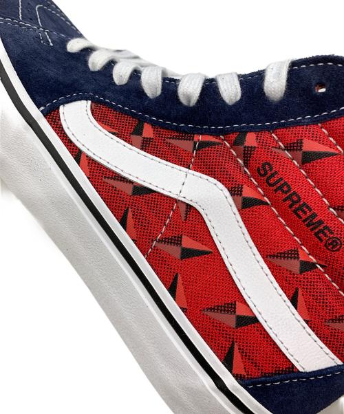 VANS（ヴァンズ）VANS (ヴァンズ) Supreme (シュプリーム) Sk8-Hi Supreme Diamond Plate ネイビー×レッド サイズ:26.5の古着・服飾アイテム