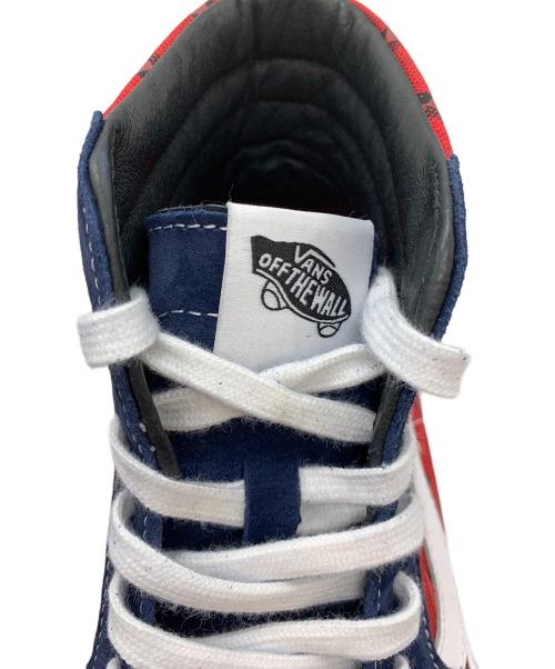 VANS（ヴァンズ）VANS (ヴァンズ) Supreme (シュプリーム) Sk8-Hi Supreme Diamond Plate ネイビー×レッド サイズ:26.5の古着・服飾アイテム