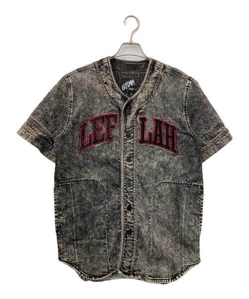 LEFLAH（レフラー）LEFLAH (レフラー) ベースボールシャツ ブラック サイズ:Lの古着・服飾アイテム