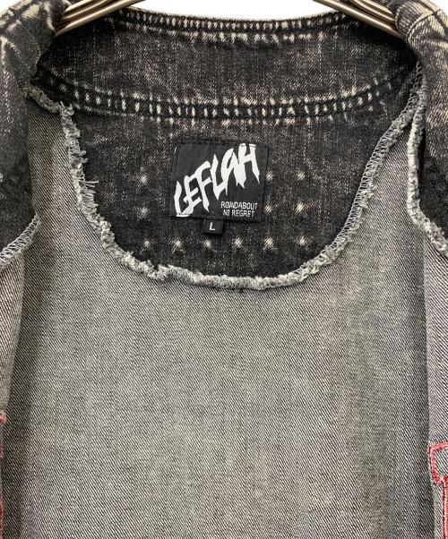 LEFLAH（レフラー）LEFLAH (レフラー) ベースボールシャツ ブラック サイズ:Lの古着・服飾アイテム