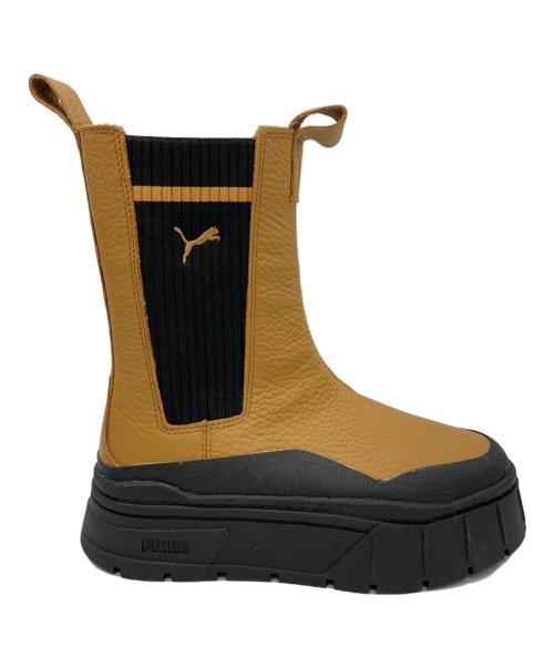 PUMA（プーマ）PUMA (プーマ) チェルシーブーツ ブラウン サイズ:22の古着・服飾アイテム