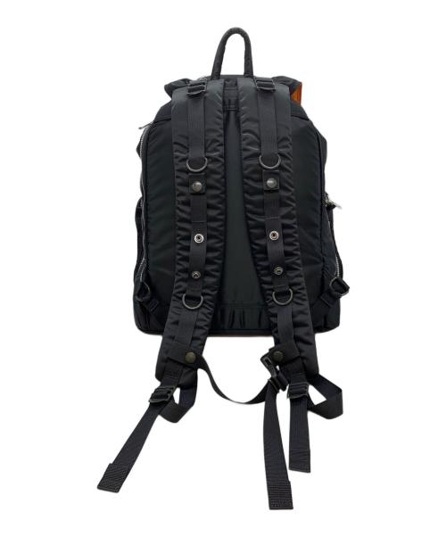 PORTER（ポーター）PORTER (ポーター) RUCKSACK(L) ブラック×オレンジの古着・服飾アイテム