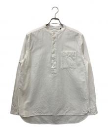 Barbour（バブアー）の古着「バンドカラーシャツ」｜ホワイト