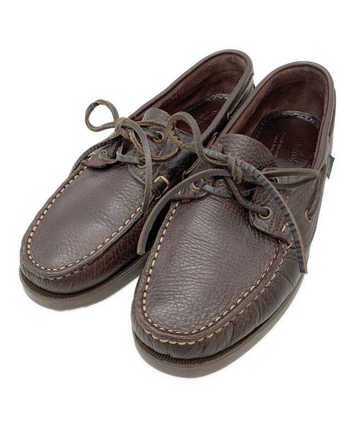 PARABOOT（パラブーツ）PARABOOT (パラブーツ) デッキシューズ ブラウン サイズ:7　1/2の古着・服飾アイテム