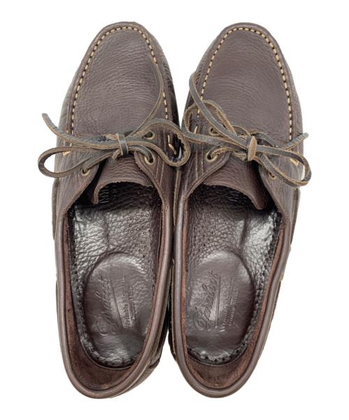 PARABOOT（パラブーツ）PARABOOT (パラブーツ) デッキシューズ ブラウン サイズ:7　1/2の古着・服飾アイテム