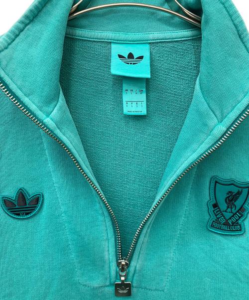 adidas Originals（アディダスオリジナル）adidas originals (アディダスオリジナル) Liverpool FC Terrace Icons Half-Zip Top グリーン サイズ:Mの古着・服飾アイテム