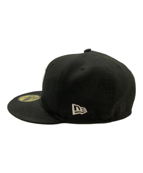 New Era（ニューエラ）New Era (ニューエラ) stussy (ステューシー) 59FIFTY SWIRLY S CAP ブラック×グレー サイズ:7 1/4の古着・服飾アイテム