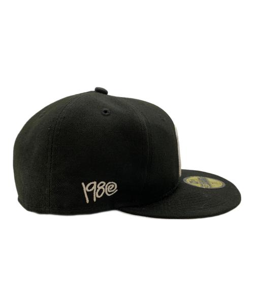 New Era（ニューエラ）New Era (ニューエラ) stussy (ステューシー) 59FIFTY SWIRLY S CAP ブラック×グレー サイズ:7 1/4の古着・服飾アイテム