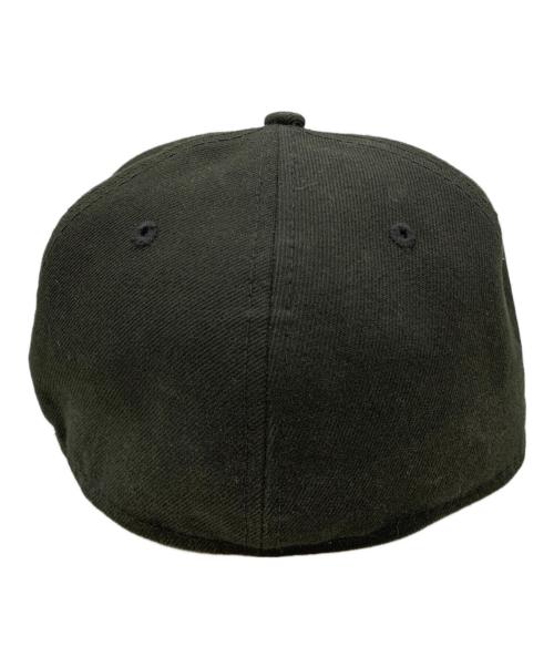New Era（ニューエラ）New Era (ニューエラ) stussy (ステューシー) 59FIFTY SWIRLY S CAP ブラック×グレー サイズ:7 1/4の古着・服飾アイテム