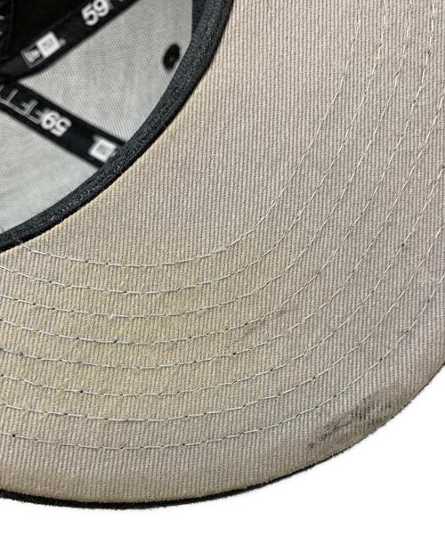 New Era（ニューエラ）New Era (ニューエラ) stussy (ステューシー) 59FIFTY SWIRLY S CAP ブラック×グレー サイズ:7 1/4の古着・服飾アイテム