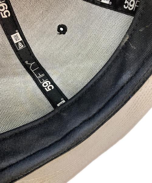New Era（ニューエラ）New Era (ニューエラ) stussy (ステューシー) 59FIFTY SWIRLY S CAP ブラック×グレー サイズ:7 1/4の古着・服飾アイテム