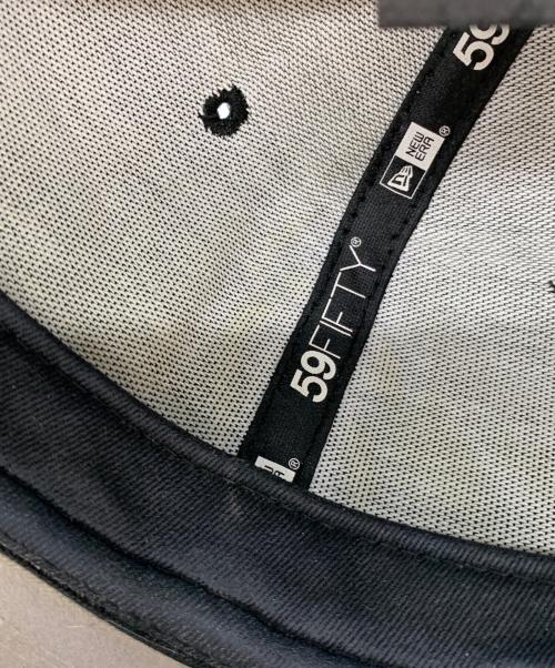 New Era（ニューエラ）New Era (ニューエラ) stussy (ステューシー) 59FIFTY SWIRLY S CAP ブラック×グレー サイズ:7 1/4の古着・服飾アイテム