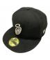 New Era（ニューエラ）の古着「59FIFTY SWIRLY S CAP」｜ブラック×グレー