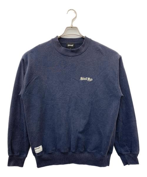 Schott（ショット）Schott (ショット) QUALITY OVER QUANTITY CREW SWEAT ネイビー サイズ:Lの古着・服飾アイテム