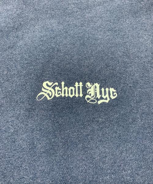 Schott（ショット）Schott (ショット) QUALITY OVER QUANTITY CREW SWEAT ネイビー サイズ:Lの古着・服飾アイテム