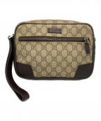 GUCCIグッチ）の古着「セカンドバッグ」｜ベージュ