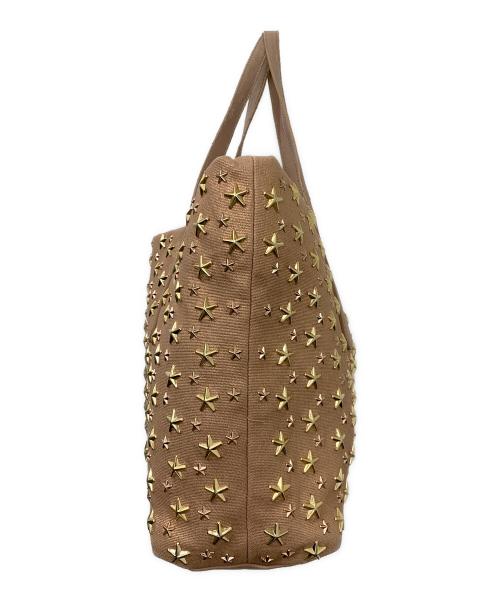 JIMMY CHOO（ジミーチュウ）JIMMY CHOO (ジミーチュウ) スタッズトートバッグ ピンクの古着・服飾アイテム