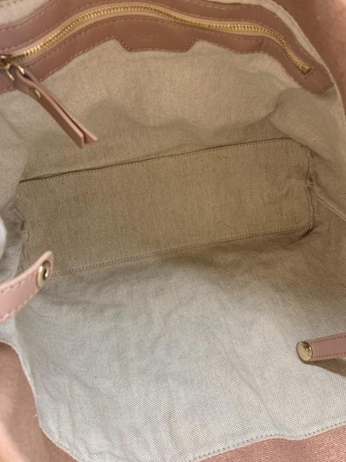 JIMMY CHOO（ジミーチュウ）JIMMY CHOO (ジミーチュウ) スタッズトートバッグ ピンクの古着・服飾アイテム