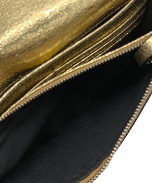 JIMMY CHOO（ジミーチュウ）JIMMY CHOO (ジミーチュウ) チェーンショルダーバッグ ゴールドの古着・服飾アイテム
