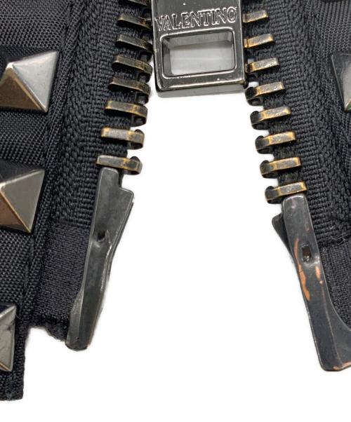 VALENTINO（ヴァレンティノ）VALENTINO (ヴァレンティノ) ロックスタッズアンタイトルドボンバージャケット ブラック サイズ:50の古着・服飾アイテム