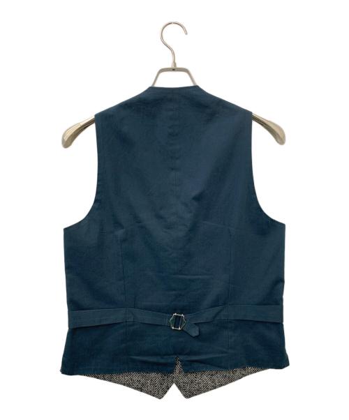 LARDINI（ラルディーニ）LARDINI (ラルディーニ) ウールツイードジレ グレー サイズ:46の古着・服飾アイテム